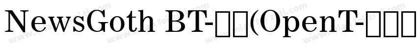 NewsGoth BT-常规(OpenT字体转换